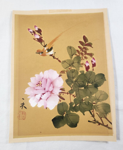 Quadro vintage uccellino