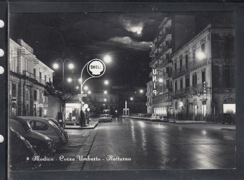 Cartolina modica corso umberto - corso,