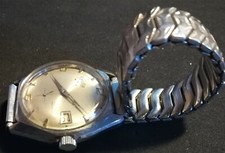 orologio gala acciaio  funzionante diametro mm 33 con bracciale a molla in accia