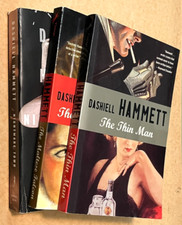Dashiell Hammett Vintage Crime Black Lizard Trade Paperback Book Lot (3)