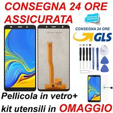 DISPLAY LCD INCELL SAMSUNG GALAXY A7 2018 A750F SM-A750F TOUCH SCREEN VETRO NERO