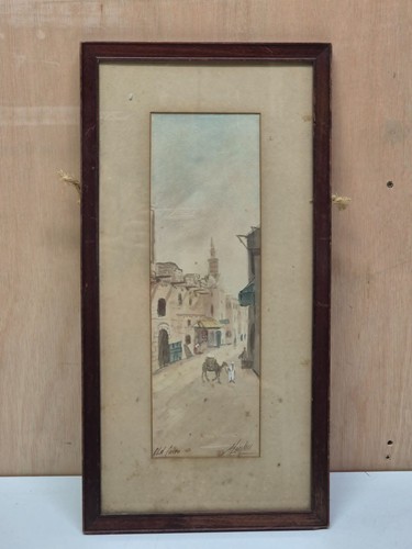 Antico acquerello vecchia