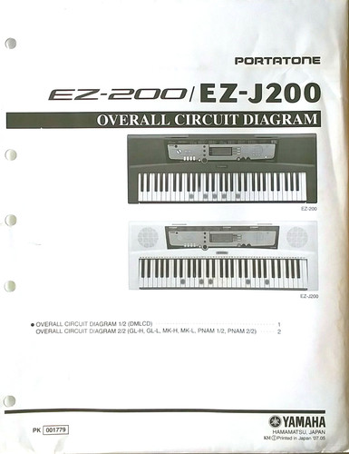 Yamaha 200 j200 - ez-200, ez-j200