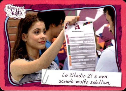 Card violetta disney topps - disney,