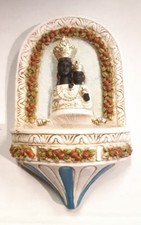 ACQUASANTIERA CON MADONNA DI