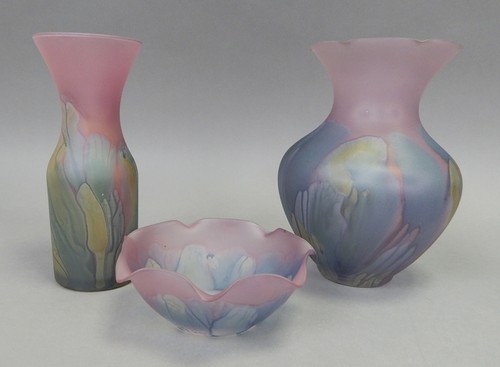 Lotto set ciotola - vaso, raso