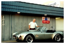 1990s Man Posing with AC Cobra