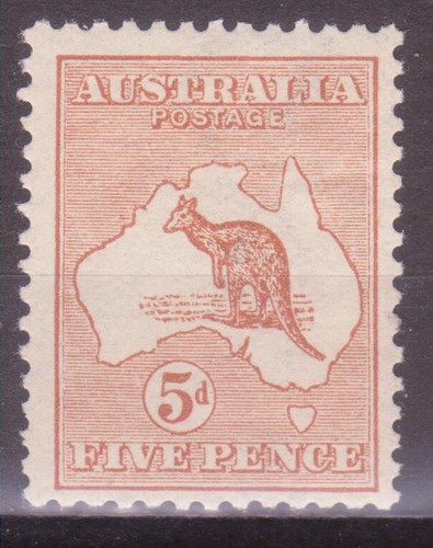 Australia 1913 canguro mapa - 1913,