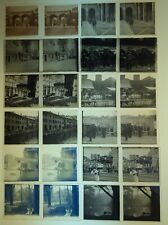 Milano Inizi 900 43 Fotografie Su Vetro Navigli Lavandaie Mercato Duomo, Rare!