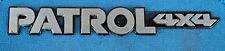 NISSAN PATROL 4X4  emblema -scritta - logo - marchio  ORIGINALE NISSAN