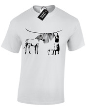 T-SHIRT DA UOMO BANKSY ZEBRA A