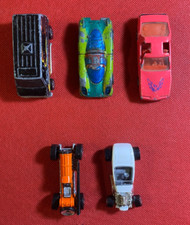 HOT WHEELS Lotto 5 Auto Furgone OLD 3 PONTIAC FIREBIRD FORD HOT ROD +++ metallo