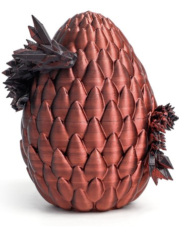Uovo drago stampato - stampato, 3d
