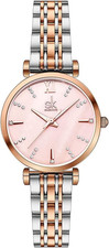 SK Classic Donne Orologi Moda Donne Dress Watch Solido Acciaio Inox Band Cinturi