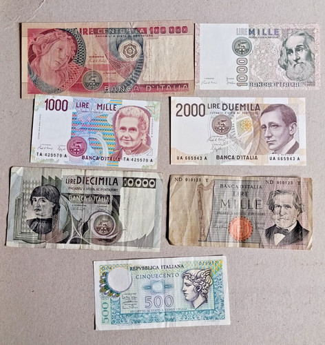 Banconote italiane lire - lire,