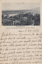 cartolina Chieti Villa Comunale Veduta dell'Ospedale militare e Regio Istituto 