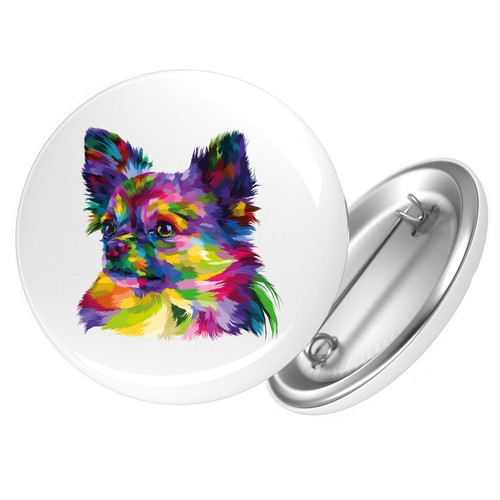 Button chihuahua colorful idea - colorful,