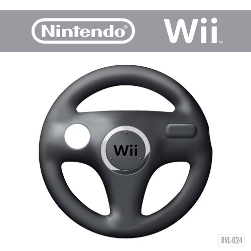 Wii wheel rvl 024 - rvl-024, (nero)
