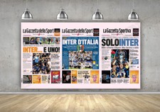 Inter triplete poster gazzetta - inter,