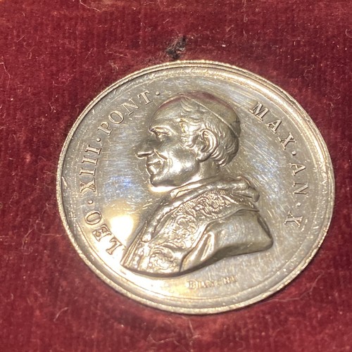 Medaglia argento leone xiii - medaglia,