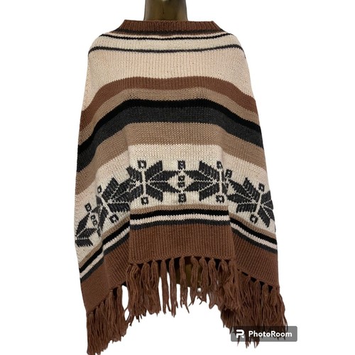 Poncho vintage maglia - vintage, in