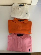 Polo Ralph Lauren Polo Personalizzata Slim Fit - Set di 3 (Bianco, Arancione, Rosa) M