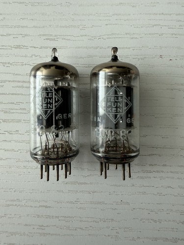 Ecc83 telefunken matched pair - ecc83,