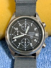 Vintage Pulsar Chronograph RAF. 1 Gen Great Britain Ref 657-X064