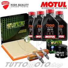 Tagliando DUCATI Monster 600 1994 1995 1996 Olio Motul 7100 15W50 Filtri Candele