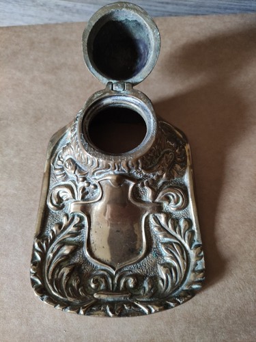 Porta calamaio bronzo - in,
