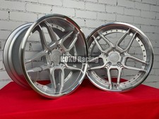 4 cerchi 18" AC Schnitzer style HX030 5X120 argento per BMW E34 E38 E39 E60