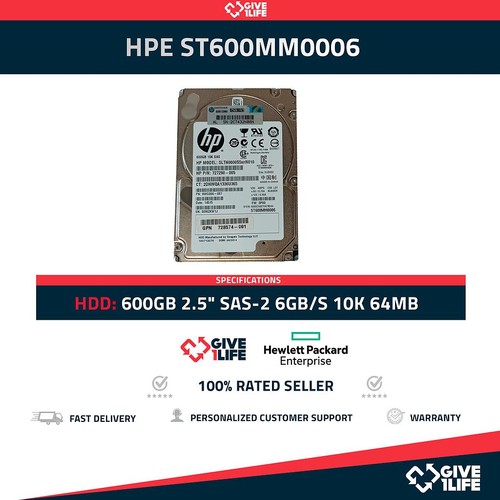 Hpe st600mm0006 600gb - hdd, 2.5"