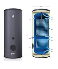 Bollitore Kytek Doppia Serpentina Modello KS 500 Ottimizzato per Pompe di Calore