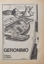 Pubblicità Advertising Italian Clipping 1974 FUCILE 8 COLPI GERONIMO EDISON.
