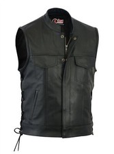 Gilet Moto in Vera Pelle