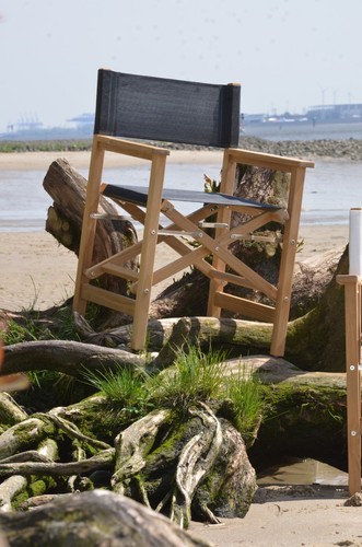 Sedia regista teak nera - sedia, da
