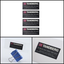 Tandberg TD-20A-SE Nastro Alta Velocità Logo Badge Adesivo Decalcomania Impermeabile 48mmX21mm