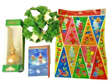 Stock Decorazioni Natalizie Palline Punta Albero Di Natale Vetrofania Ghirlanda