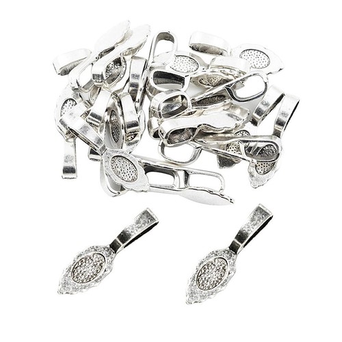 Colla ovale argento antico - colla,