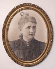 Cornice lavorata ovale antica – Ritratto fotografico – Specchio anni ’30-40