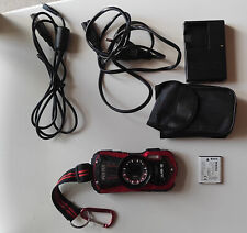 FOTOCAMERA COMPATTA SUBACQUEA PENTAX OPTIO WG-2 ROSSA 16 MEGAPIXEL CON CUSTODIA