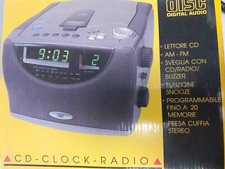 Sveglia orologio con lettore CD e radio, art.CRD CDR852 TREVI