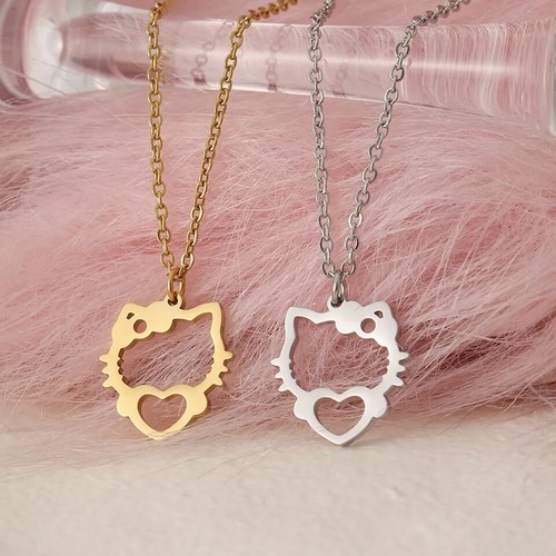 Collana catenina acciaio - collana,
