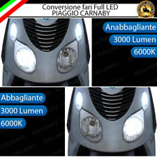 CONVERSIONE FARO LED PIAGGIO CARNABY 125 200 250 ANABBAGLIANTE ABBAGLIANTE 6000K