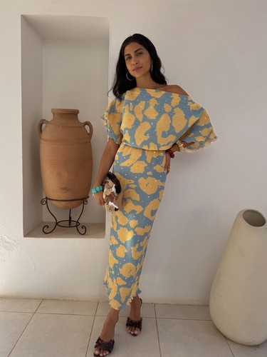 Maxi abito tilly stampa - tilly,