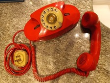 telefono FACE STANDARD modello LILLO rosso vintage anni 70 disco