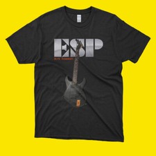 T-shirt chitarra vintage Kirk Hammett Esp nera taglia dalla S alla 5XL