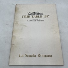 TIME TABLE 1987 L'agenda 1987