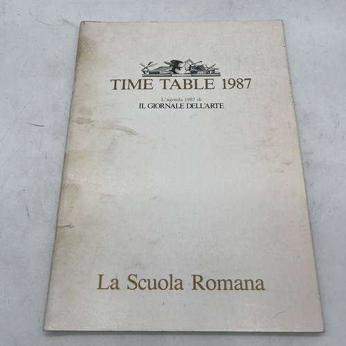 Time table 1987 agenda - table,