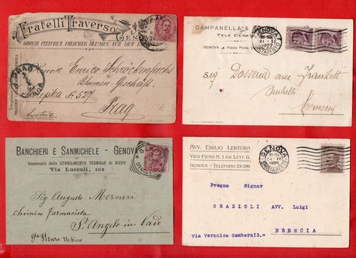 Genova lotto 6 cartoline - -lotto,
